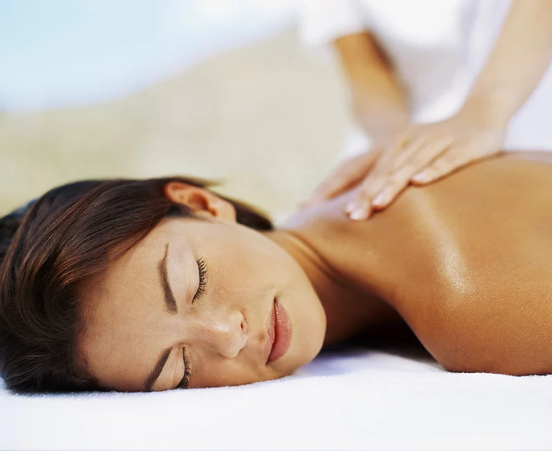 Person enjoying a massage in Scottsdale, Arizona